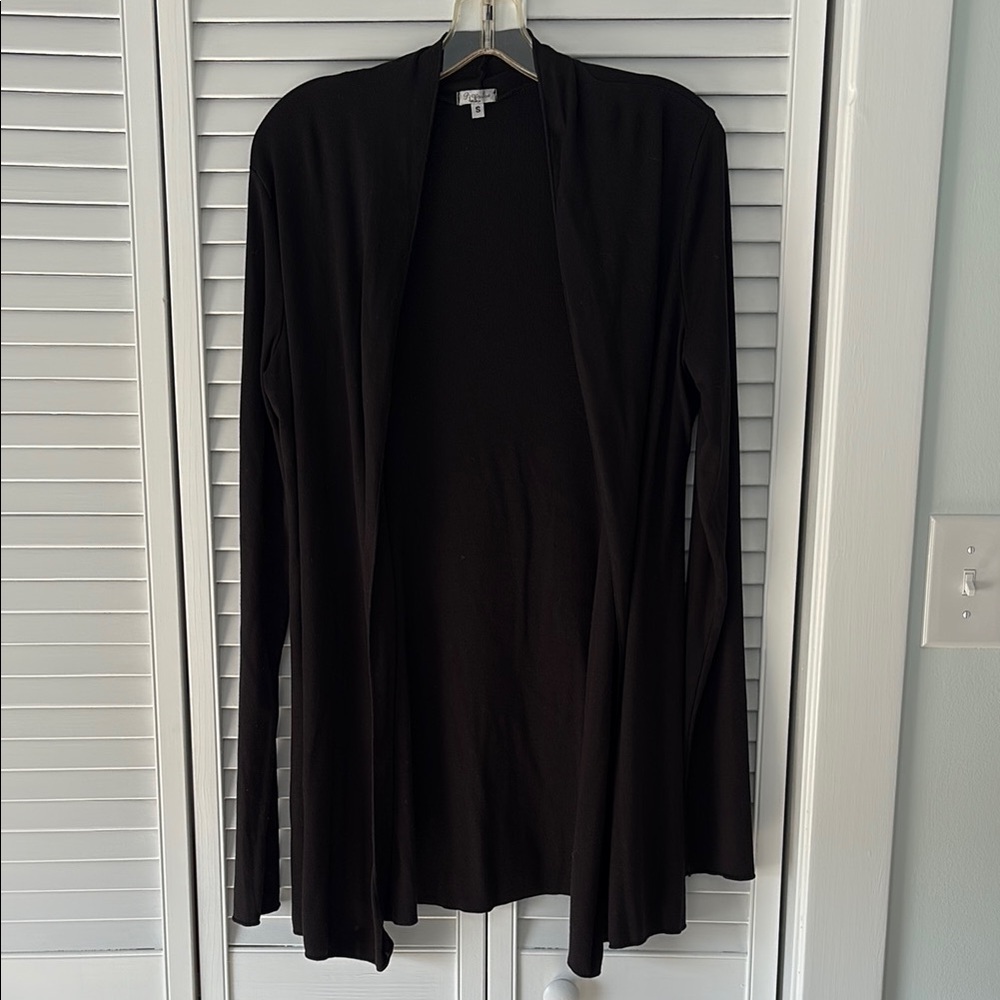 P. Harbor Black Open Front Cardigan